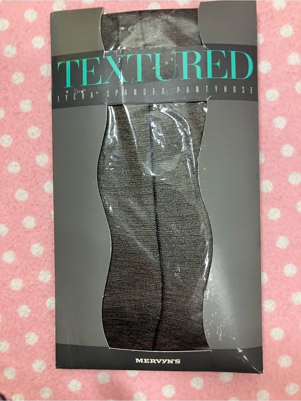 Textured Black Hosiery - Sheer Pantyhose